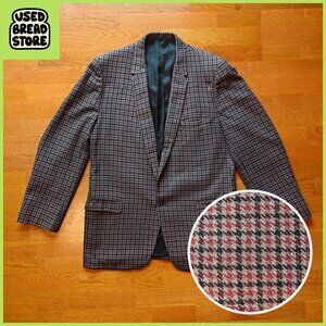 Vintage Goldwater's Mens World Arizona 100% Cashmere Houndstooth Blazer